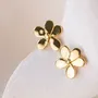 Bijoux - Boucles Mini Flora doré - CHIC ALORS PARIS