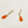 Bijoux - Boucles Fantasia orange - CHIC ALORS PARIS