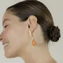 Bijoux - Boucles Fantasia orange - CHIC ALORS PARIS