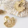 Bijoux - Boucles Olympe doré - CHIC ALORS PARIS