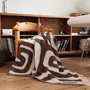 Plaids - Plaid en laine marron et blanc — KLEKKS NO. 34 - KLEKKS