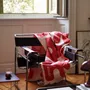 Throw blankets - Cotton Throw Blanket in Red – KLEKKS NO. 11 - KLEKKS