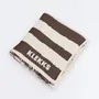 Plaids - Plaid en coton brun et blanc — KLEKKS NO. 34 - KLEKKS