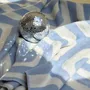 Plaids - Plaid en coton bleu clair et blanc — KLEKKS NO. 34 - KLEKKS