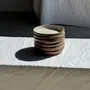 Everyday plates - Set of 6 handmade soup plates in beige glazed ceramic D19 - OFFICE OBJETS