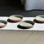 Everyday plates - Set of 6 handmade soup plates in beige glazed ceramic D19 - OFFICE OBJETS
