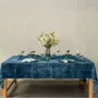 Christmas table settings - Linen Mud Dye Kantha Table Cover - MAISON MIEKO