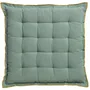 Table linen - Recycled Chair Pad Grace Aqua 40 X 40 X 3 - MAISON VIVARAISE - SDE VIVARAISE WINKLER