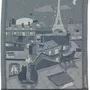 Dish towels - Jacquard kitchen towel Toits de Paris Bleu 50 X 70 - MAISON VIVARAISE - SDE VIVARAISE WINKLER