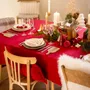 Table cloths - Recycled Tablecloth Grace Rubis 180 X 350 - MAISON VIVARAISE - SDE VIVARAISE WINKLER