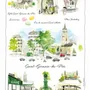Torchons - Torchon St Germain Des Près Blanc 48 x 72 - MAISON VIVARAISE - SDE VIVARAISE WINKLER