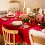 Napkins - Recycled Napkin Grace Rubis 40 X 40 - MAISON VIVARAISE - SDE VIVARAISE WINKLER