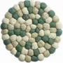 Table mat - Recycled trivet Brian Naturel vert Diamètre 20 - MAISON VIVARAISE - SDE VIVARAISE WINKLER