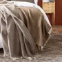 Throw blankets - Recycled Throw Bruna Café 130 X 180 - MAISON VIVARAISE - SDE VIVARAISE WINKLER