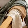 Throw blankets - Recycled throw Bruna Kaki 130 X 180 - MAISON VIVARAISE - SDE VIVARAISE WINKLER