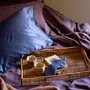 Bed linens - Silk Pillowcase Ashley Cobalt 50 X 75 - MAISON VIVARAISE - SDE VIVARAISE WINKLER