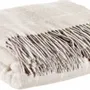 Throw blankets - Checked throw Irina Perle 140 X 200 - MAISON VIVARAISE - SDE VIVARAISE WINKLER
