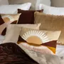 Linge de lit - Chemin de lit uni Elise Tabac 90 x 240 - MAISON VIVARAISE - SDE VIVARAISE WINKLER