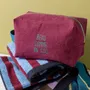 Clutches - Beau Cube Toiletry Bag Wine L 14 X 22 X 11 - LA CERISE SUR LE GATEAU