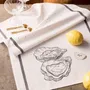 Dish towels - Huîtres et Citron Kitchen towel Blanc 50 X 70 - LA CERISE SUR LE GATEAU