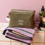 Clutches - Daddy Cool cube pouch Kale L 14 X 22 X 11 - LA CERISE SUR LE GATEAU