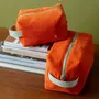 Pochettes - Trousse cube Loen Terracotta S 10 x 16 x 10 - LA CERISE SUR LE GATEAU