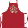 Tabliers de cuisine - Tablier de cuisine Roses Rouge 72 x 90 - MAISON VIVARAISE - SDE VIVARAISE WINKLER