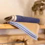 Tea towel - Two-tone hand towel Cara Touareg 50 X 50 - MAISON VIVARAISE - SDE VIVARAISE WINKLER