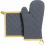 Potholders - Recycled oven glove and pot holder set Grace Corinthe 18 X 32 - MAISON VIVARAISE - SDE VIVARAISE WINKLER