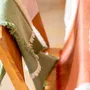 Serviettes - Serviette de table recyclée Kalea Épicéa 45 x 45 - MAISON VIVARAISE - SDE VIVARAISE WINKLER