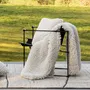 Plaids - Plaid Noam Neige 140 x 180 - MAISON VIVARAISE - SDE VIVARAISE WINKLER