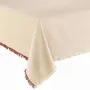 Table cloths - Recycled tablecloth Kalea Naturel/Rouille 170 X 170 - MAISON VIVARAISE - SDE VIVARAISE WINKLER