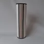Wall lamps - TUBE wall lamp in ivory and natural linen | 42 cm - CÔTE OUEST DÉCO - PRO