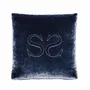 Fabric cushions - EMBROIDERED SIWA LOGO SQUARE CUSHION - SIWA SOFT STYLE HOME