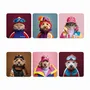 Gifts - Funny Cats & Dogs Ski Coasters Set - MA CHÉRIE MON AMOUR