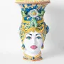 Céramique - HEAD OF WOMEN and MAN - CERAMICHE MADE IN SICILY