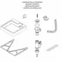 Lavabos - Mongardi : Supera, Bac gain de place en résine, Installable sur le lave-linge, Résistant aux acides, Facile à monter, Pré-perçable pour installer un robinet, 60L × 60P × 11H cm, Blanc - MONGARDI