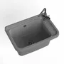 Lavabos - Mongardi : Évier multifonction en résine, Fixation murale, Résistant aux acides, Intérieur et Extérieur, 58,3L × 38,5P × 26H cm, Gris ciment - MONGARDI