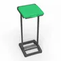 Shelves - Mongardi: Mr. B Mono Resin Bag Holder, Easy to Assemble, With Lid and Bag Retaining Frame, Suitable for 80–110 L Bags, 31.5W × 36D × 80H cm, Black and Green - MONGARDI