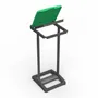 Shelves - Mongardi: Mr. B Mono Resin Bag Holder, Easy to Assemble, With Lid and Bag Retaining Frame, Suitable for 80–110 L Bags, 31.5W × 36D × 80H cm, Black and Green - MONGARDI