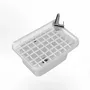 Lavabos - Mongardi : Évier multifonction en résine avec grille, Fixation murale, Résistant aux acides, Intérieur et Extérieur, 50L × 33,5P × 24H cm, Blanc - MONGARDI