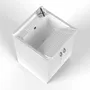 Sinks - Mongardi: Wooden Utility Sink Cabinet with Resin Tub, Pre-Drilled for Tap Installation, Acid-Resistant, Indoor, 60W × 60D × 85H cm, White - MONGARDI