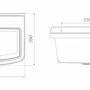 Lavabos - Mongardi : Évier multifonction Linea Vela en résine, Fixation murale, Résistant aux acides, Intérieur et Extérieur, 50L × 39P × 24H cm, Blanc - MONGARDI