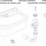 Lavabos - Mongardi : Évier multifonction Linea Vela en résine, Fixation murale, Résistant aux acides, Intérieur et Extérieur, 69L × 49P × 29H cm, Blanc - MONGARDI