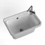 Lavabos - Mongardi : Évier multifonction en résine, Fixation murale, Résistant aux acides, Intérieur et Extérieur, 58,3L × 38,5P × 26H cm, Granit - MONGARDI