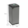 Shelves - Mongardi: Mono Resin Bag Holder Cabinet, Easy to Assemble, One Door, With Lid and Bag Retaining Frame, Suitable for 80–110 L Bags, 34W × 38D × 87H cm, Black and Grey - MONGARDI