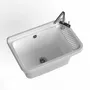 Sinks - Mongardi: Resin Utility Sink, Wall-Mounted, Acid-Resistant, Indoor and Outdoor, 58.3W × 38.5D × 26H cm, White - MONGARDI
