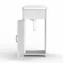 Sinks - Mongardi: Resin Mini Utility Sink Cabinet, Compact, Acid-Resistant, Indoor and Outdoor, 40W × 40D × 85H cm, White - MONGARDI