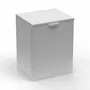 Lavabos - Mongardi : Housse pour lave-linge en résine, Universelle, Facile à monter, Intérieur et Extérieur, 68,5L x 64,5P x 88H cm, Blanc - MONGARDI