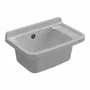 Lavabos - Mongardi : Évier multifonction en résine, Fixation murale, Résistant aux acides, Intérieur et Extérieur, 50L × 33,5P × 24H cm, Granit - MONGARDI
